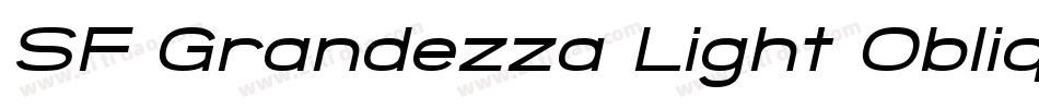 SF Grandezza Light Oblique字体转换
